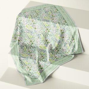 Honey Meadow Silk Scarf Available in 2 Sizes - 100% Silk or Vegan Faux Silk - Handmade to Order